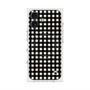 プレミアムスクエアケース with MagSafe［ Checkered Purple - ギンガムチェック ブラック ］