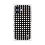 プレミアムスクエアケース with MagSafe［ Checkered Purple - ギンガムチェック ブラック ］