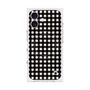 プレミアムスクエアケース with MagSafe［ Checkered Purple - ギンガムチェック ブラック ］