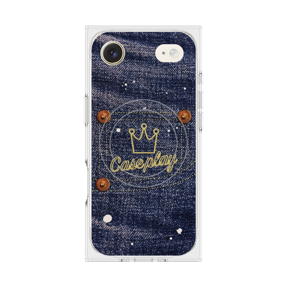 プレミアムスクエアケース with MagSafe［ Denim Used Jeans - デニム・ユーズド・ジーンズ ］