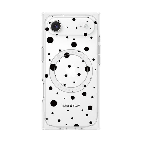 プレミアムスクエアケース with MagSafe［ Dippin dots Black - ディッピンドッツ ブラック ］