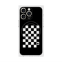 プレミアムスクエアケース with MagSafe［ Racing checkered flag - レーシングチェッカーフラッグ ］