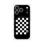 プレミアムスクエアケース with MagSafe［ Racing checkered flag - レーシングチェッカーフラッグ ］