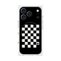 プレミアムスクエアケース with MagSafe［ Racing checkered flag - レーシングチェッカーフラッグ ］