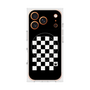 プレミアムスクエアケース with MagSafe［ Racing checkered flag - レーシングチェッカーフラッグ ］