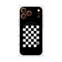 プレミアムスクエアケース with MagSafe［ Racing checkered flag - レーシングチェッカーフラッグ ］