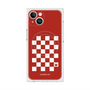 プレミアムスクエアケース with MagSafe［ Racing checkered flag Red - レーシングチェッカーフラッグ レッド ］