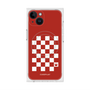 プレミアムスクエアケース with MagSafe［ Racing checkered flag Red - レーシングチェッカーフラッグ レッド ］