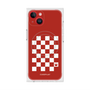 プレミアムスクエアケース with MagSafe［ Racing checkered flag Red - レーシングチェッカーフラッグ レッド ］