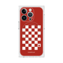 プレミアムスクエアケース with MagSafe［ Racing checkered flag Red - レーシングチェッカーフラッグ レッド ］