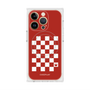 プレミアムスクエアケース with MagSafe［ Racing checkered flag Red - レーシングチェッカーフラッグ レッド ］