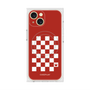 プレミアムスクエアケース with MagSafe［ Racing checkered flag Red - レーシングチェッカーフラッグ レッド ］