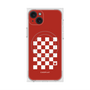 プレミアムスクエアケース with MagSafe［ Racing checkered flag Red - レーシングチェッカーフラッグ レッド ］