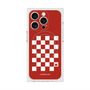 プレミアムスクエアケース with MagSafe［ Racing checkered flag Red - レーシングチェッカーフラッグ レッド ］