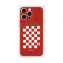 プレミアムスクエアケース with MagSafe［ Racing checkered flag Red - レーシングチェッカーフラッグ レッド ］