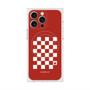 プレミアムスクエアケース with MagSafe［ Racing checkered flag Red - レーシングチェッカーフラッグ レッド ］
