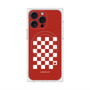 プレミアムスクエアケース with MagSafe［ Racing checkered flag Red - レーシングチェッカーフラッグ レッド ］