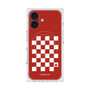 プレミアムスクエアケース with MagSafe［ Racing checkered flag Red - レーシングチェッカーフラッグ レッド ］