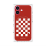 プレミアムスクエアケース with MagSafe［ Racing checkered flag Red - レーシングチェッカーフラッグ レッド ］