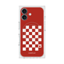 プレミアムスクエアケース with MagSafe［ Racing checkered flag Red - レーシングチェッカーフラッグ レッド ］