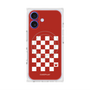 プレミアムスクエアケース with MagSafe［ Racing checkered flag Red - レーシングチェッカーフラッグ レッド ］