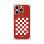 プレミアムスクエアケース with MagSafe［ Racing checkered flag Red - レーシングチェッカーフラッグ レッド ］