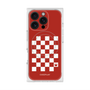 プレミアムスクエアケース with MagSafe［ Racing checkered flag Red - レーシングチェッカーフラッグ レッド ］