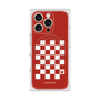 プレミアムスクエアケース with MagSafe［ Racing checkered flag Red - レーシングチェッカーフラッグ レッド ］