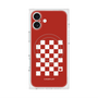 プレミアムスクエアケース with MagSafe［ Racing checkered flag Red - レーシングチェッカーフラッグ レッド ］