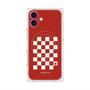 プレミアムスクエアケース with MagSafe［ Racing checkered flag Red - レーシングチェッカーフラッグ レッド ］