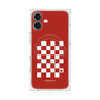 プレミアムスクエアケース with MagSafe［ Racing checkered flag Red - レーシングチェッカーフラッグ レッド ］