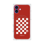 プレミアムスクエアケース with MagSafe［ Racing checkered flag Red - レーシングチェッカーフラッグ レッド ］