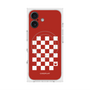 プレミアムスクエアケース with MagSafe［ Racing checkered flag Red - レーシングチェッカーフラッグ レッド ］