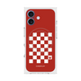 プレミアムスクエアケース with MagSafe［ Racing checkered flag Red - レーシングチェッカーフラッグ レッド ］