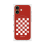 プレミアムスクエアケース with MagSafe［ Racing checkered flag Red - レーシングチェッカーフラッグ レッド ］