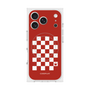 プレミアムスクエアケース with MagSafe［ Racing checkered flag Red - レーシングチェッカーフラッグ レッド ］