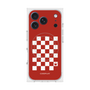 プレミアムスクエアケース with MagSafe［ Racing checkered flag Red - レーシングチェッカーフラッグ レッド ］