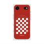 プレミアムスクエアケース with MagSafe［ Racing checkered flag Red - レーシングチェッカーフラッグ レッド ］