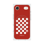 プレミアムスクエアケース with MagSafe［ Racing checkered flag Red - レーシングチェッカーフラッグ レッド ］