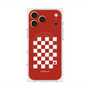 プレミアムスクエアケース with MagSafe［ Racing checkered flag Red - レーシングチェッカーフラッグ レッド ］