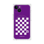 プレミアムスクエアケース with MagSafe［ Racing checkered flag Purple - レーシングチェッカーフラッグ パープル ］