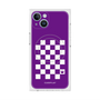 プレミアムスクエアケース with MagSafe［ Racing checkered flag Purple - レーシングチェッカーフラッグ パープル ］