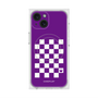 プレミアムスクエアケース with MagSafe［ Racing checkered flag Purple - レーシングチェッカーフラッグ パープル ］