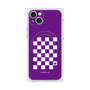 プレミアムスクエアケース with MagSafe［ Racing checkered flag Purple - レーシングチェッカーフラッグ パープル ］