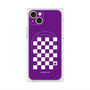 プレミアムスクエアケース with MagSafe［ Racing checkered flag Purple - レーシングチェッカーフラッグ パープル ］