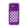プレミアムスクエアケース with MagSafe［ Racing checkered flag Purple - レーシングチェッカーフラッグ パープル ］