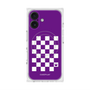 プレミアムスクエアケース with MagSafe［ Racing checkered flag Purple - レーシングチェッカーフラッグ パープル ］