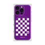 プレミアムスクエアケース with MagSafe［ Racing checkered flag Purple - レーシングチェッカーフラッグ パープル ］