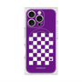 プレミアムスクエアケース with MagSafe［ Racing checkered flag Purple - レーシングチェッカーフラッグ パープル ］