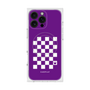 プレミアムスクエアケース with MagSafe［ Racing checkered flag Purple - レーシングチェッカーフラッグ パープル ］